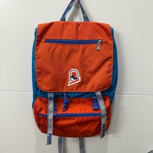 Invicta Jolly Ill Vintage Icon Backpack in Orange/ Blue/Denim